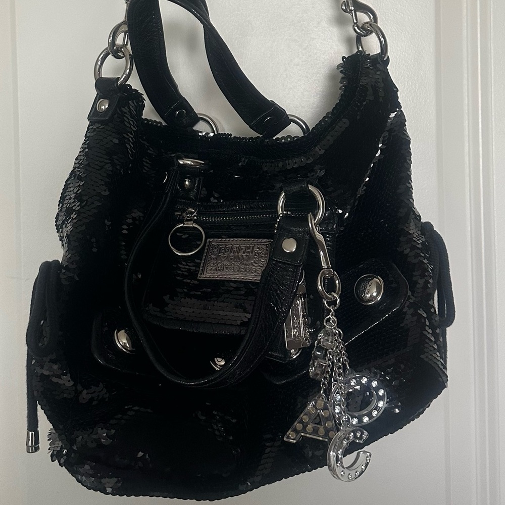 Coach Poppy Sequin Spotlight in Black